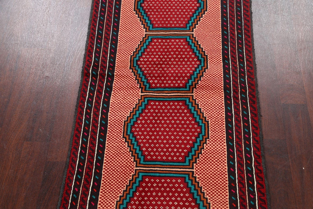 Geometric Balouch Persian Area Rug 3x6