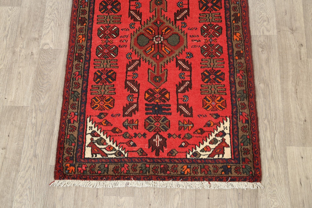 Tribal Geometric Hamedan Persian Area Rug 3x5