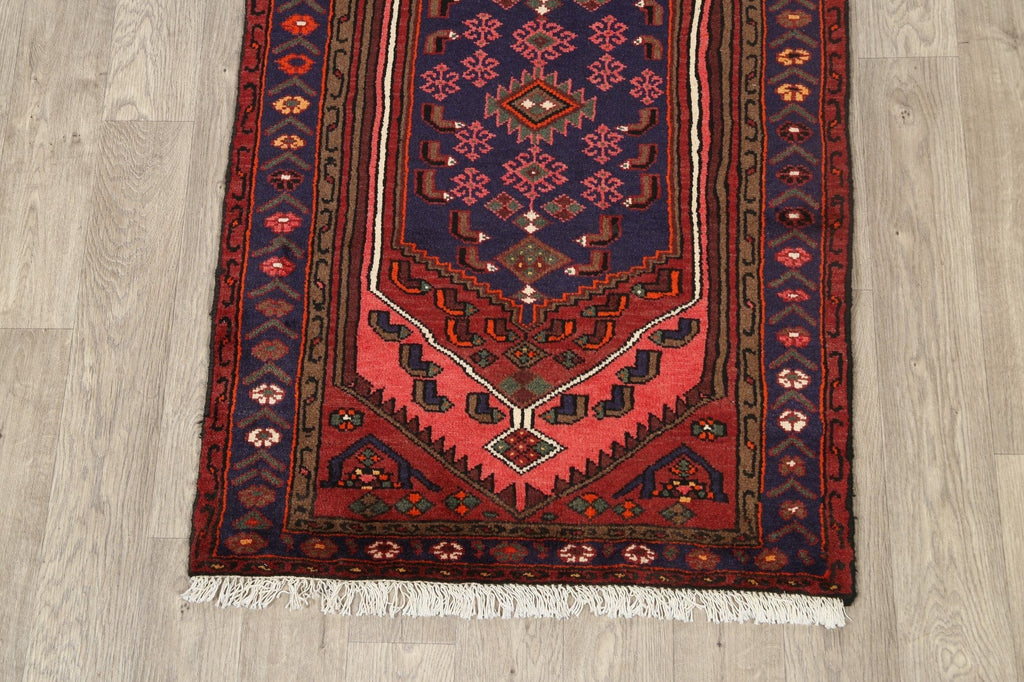 Geometric Hamedan Persian Area Rug 3x5