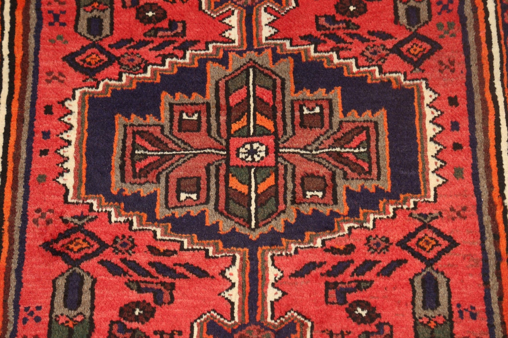 Geometric Hamedan Persian Area Rug 3x5