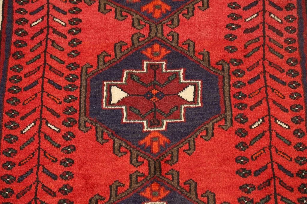 Geometric Hamedan Persian Area Rug 3x5