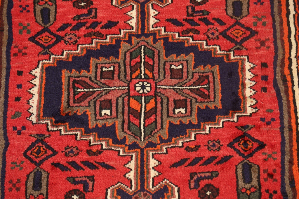 Geometric Hamedan Persian Area Rug 3x5