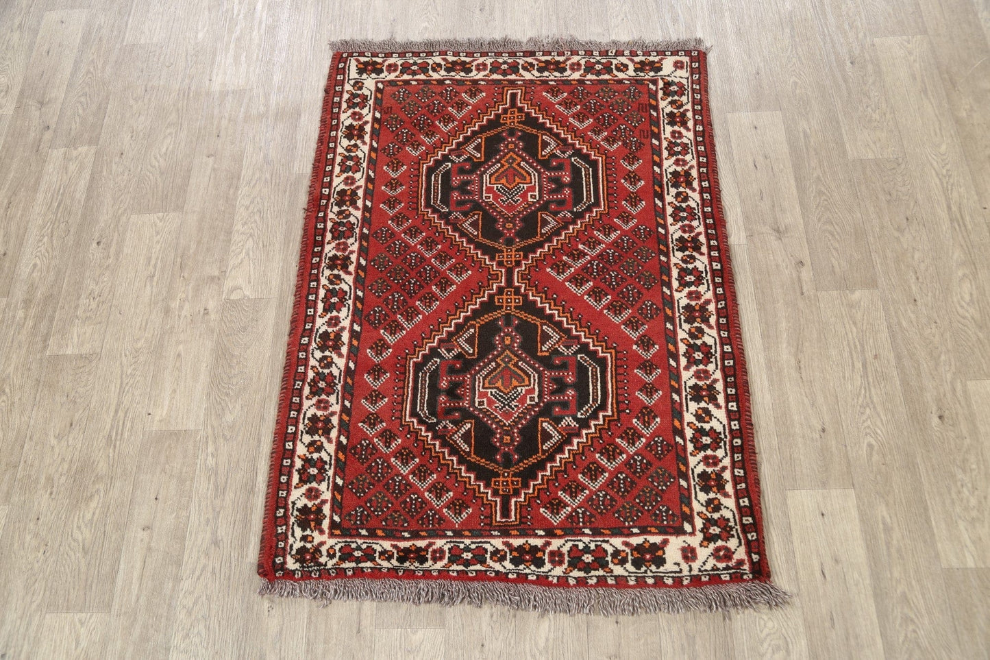 Geometric Shiraz Persian Area Rug 4x5