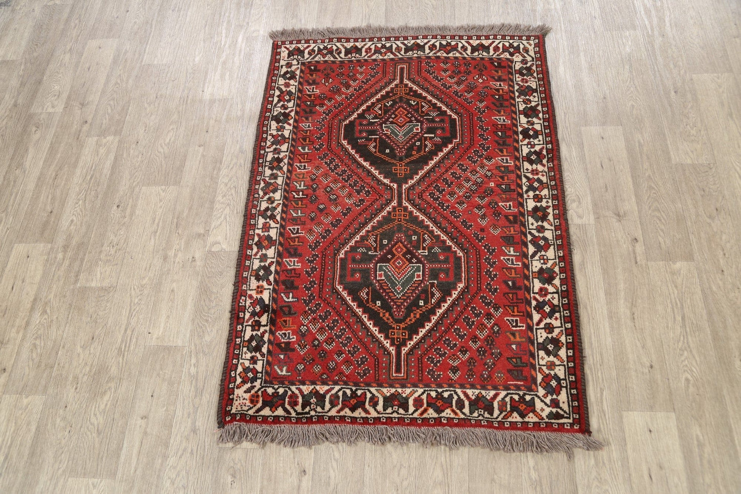 Geometric Shiraz Persian Area Rug 4x5