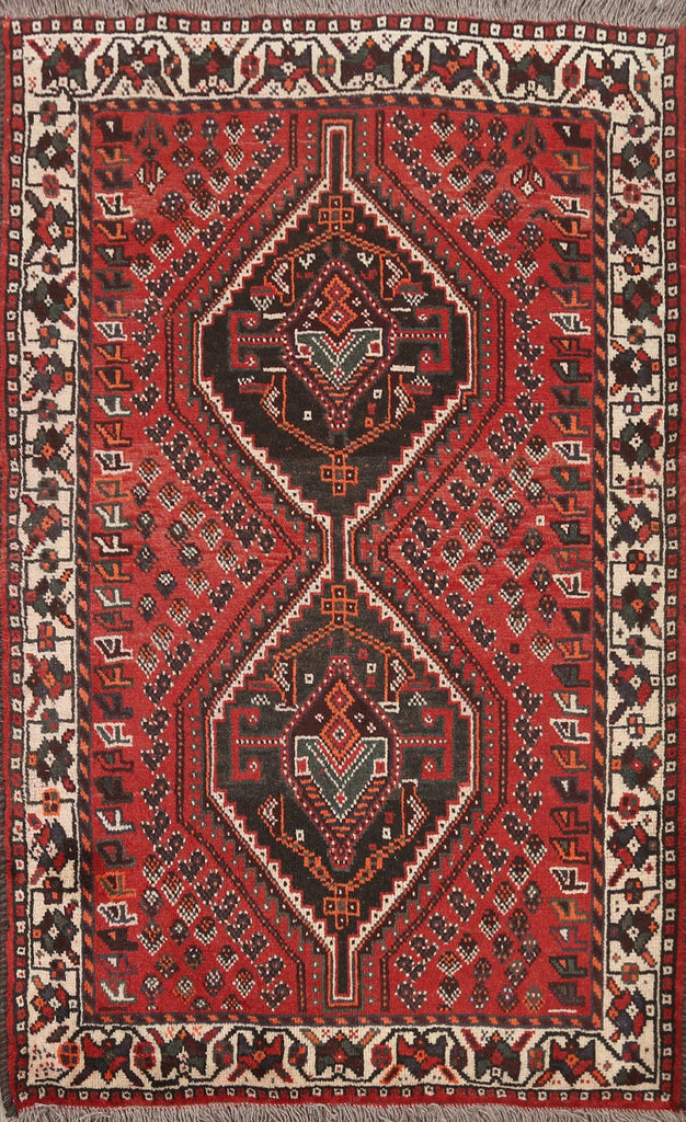 Geometric Shiraz Persian Area Rug 4x5