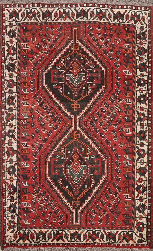 Geometric Shiraz Persian Area Rug 4x5