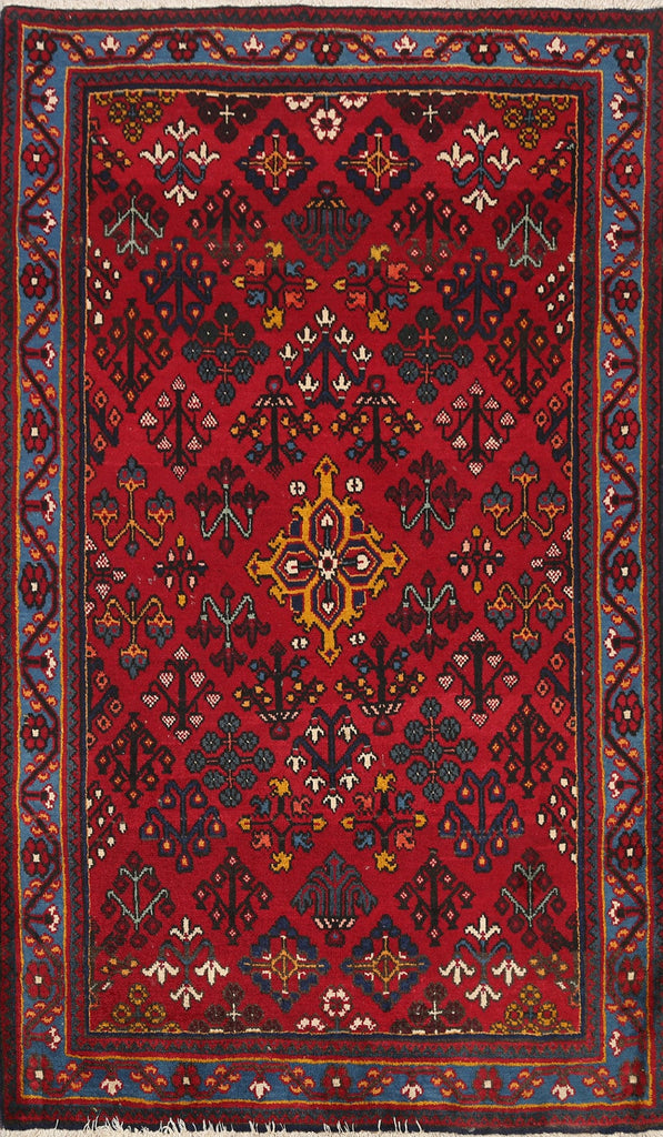 Geometric Joshaghan Persian Area Rug 4x5