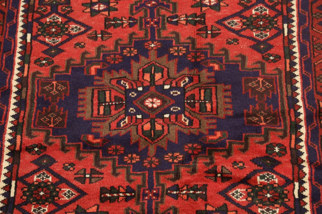 Geometric Hamedan Persian Area Rug 3x5