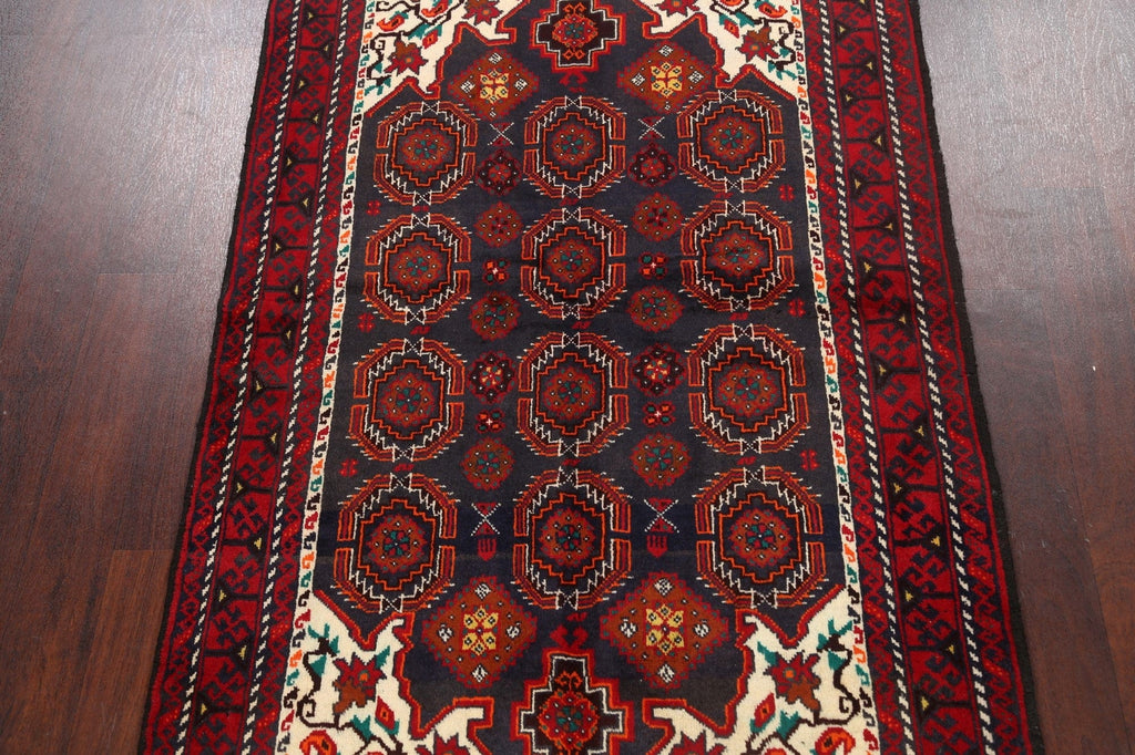 Geometric Balouch Persian Area Rug 4x7