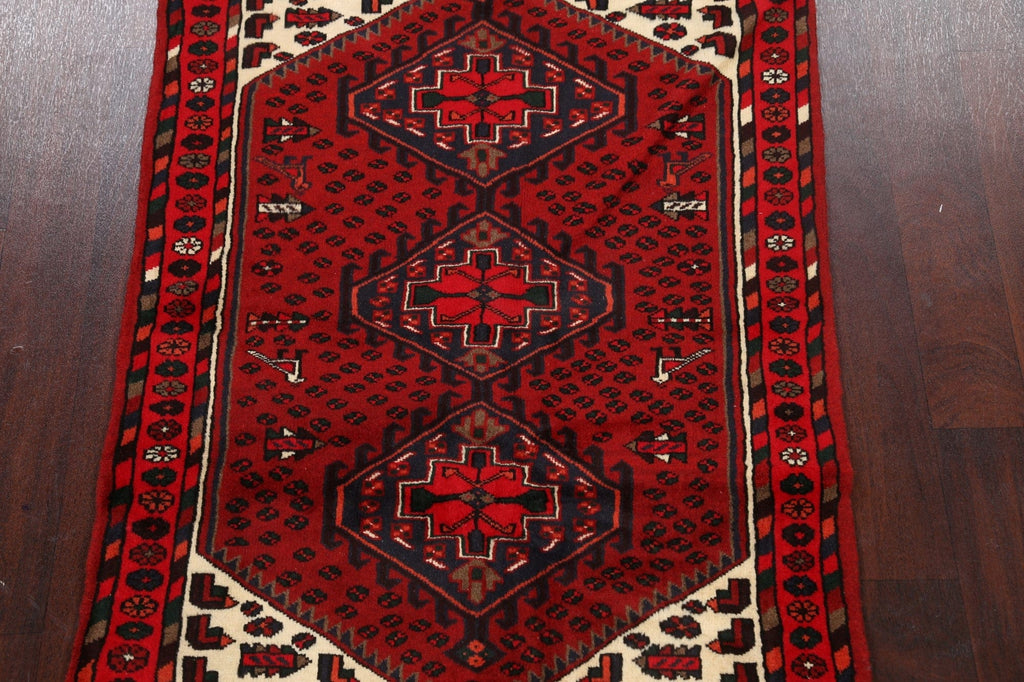 Tribal Hamedan Persian Area Rug 3x4