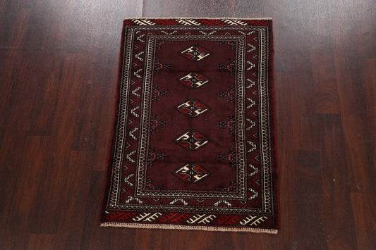 Geometric Balouch Persian Area Rug 3x4