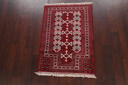 Geometric Balouch Persian Area Rug 3x4