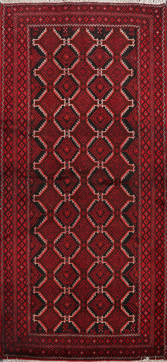 Geometric Balouch Persian Area Rug 3x6