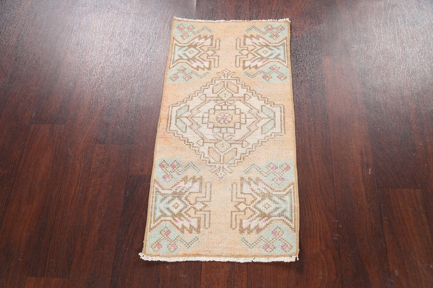 Geometric Oushak Oriental Area Rug 1x3