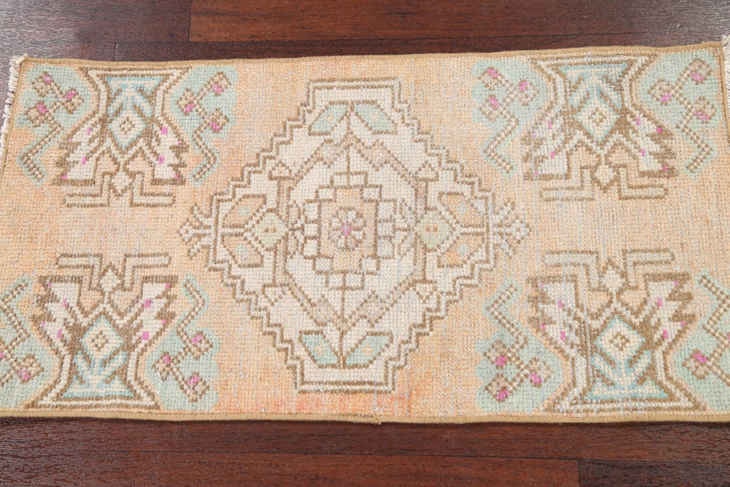 Geometric Oushak Oriental Area Rug 1x3