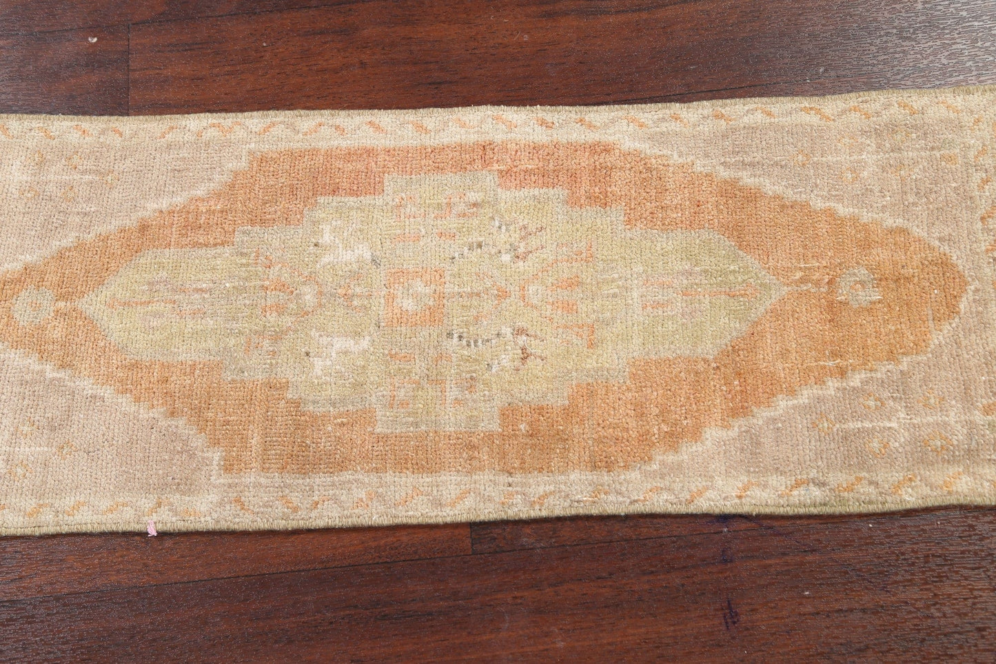 Geometric Oushak Oriental Runner Rug 1x3