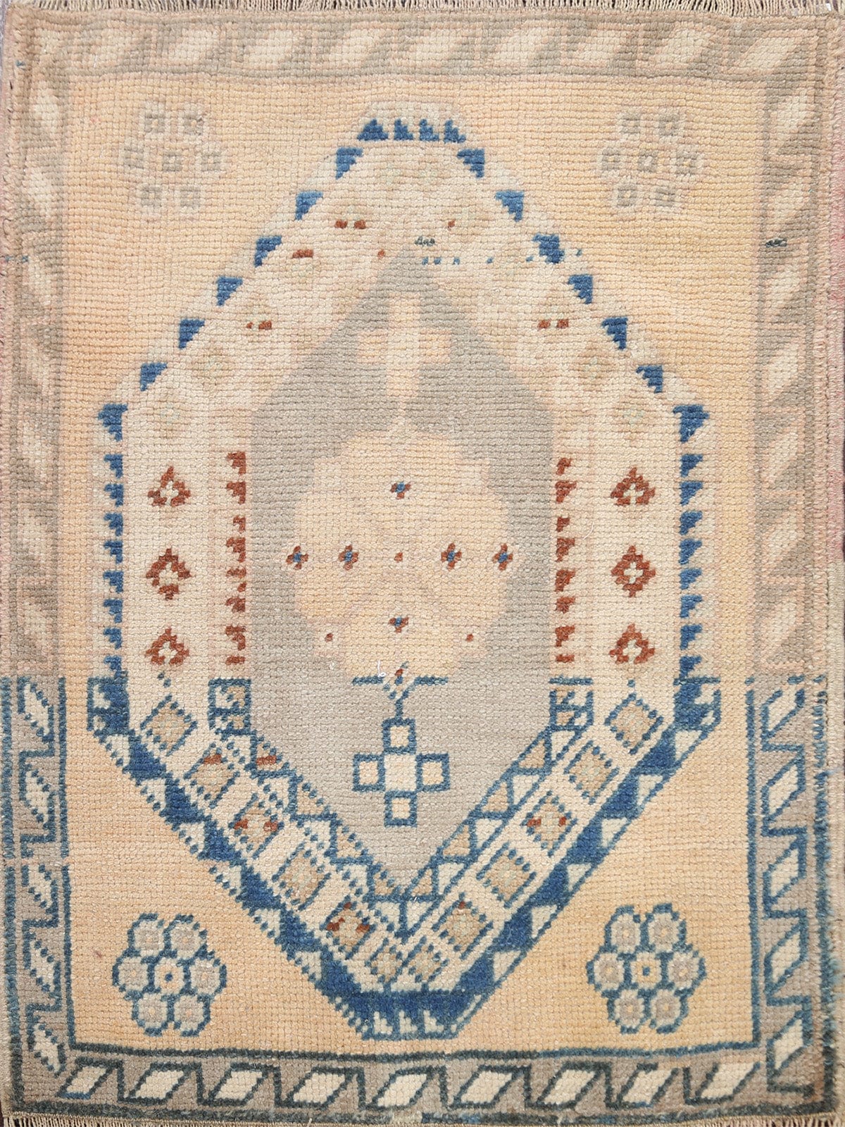 Geometric Oushak Oriental Area Rug 2x2 Square