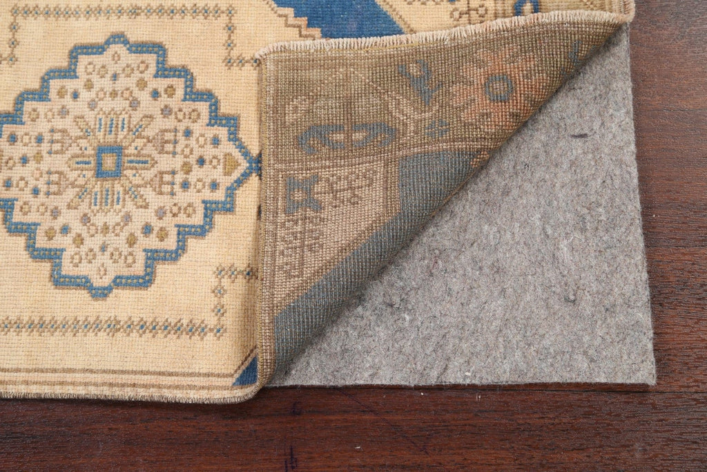 Set of 2 Geometric Oushak Oriental Area Rugs 1x3