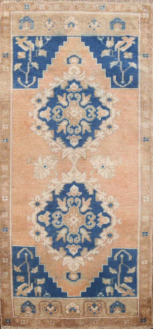 Geometric Oushak Oriental Area Rug 2x4