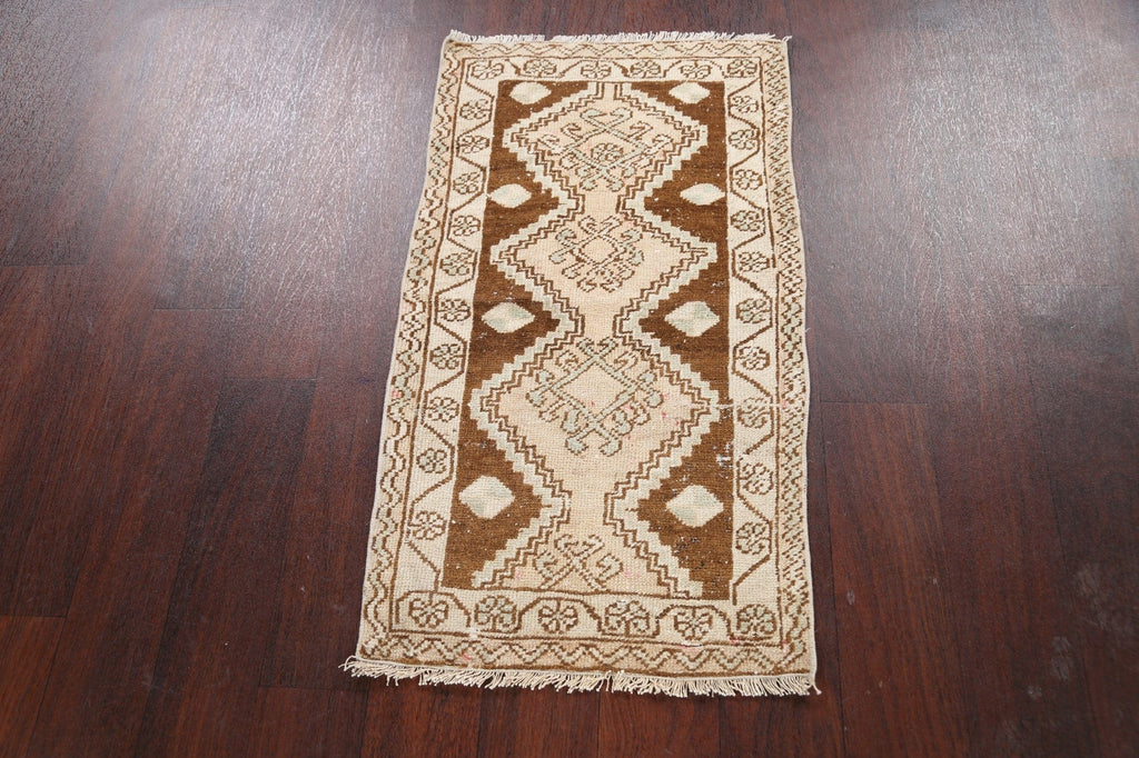 Geometric Oushak Oriental Area Rug 2x3