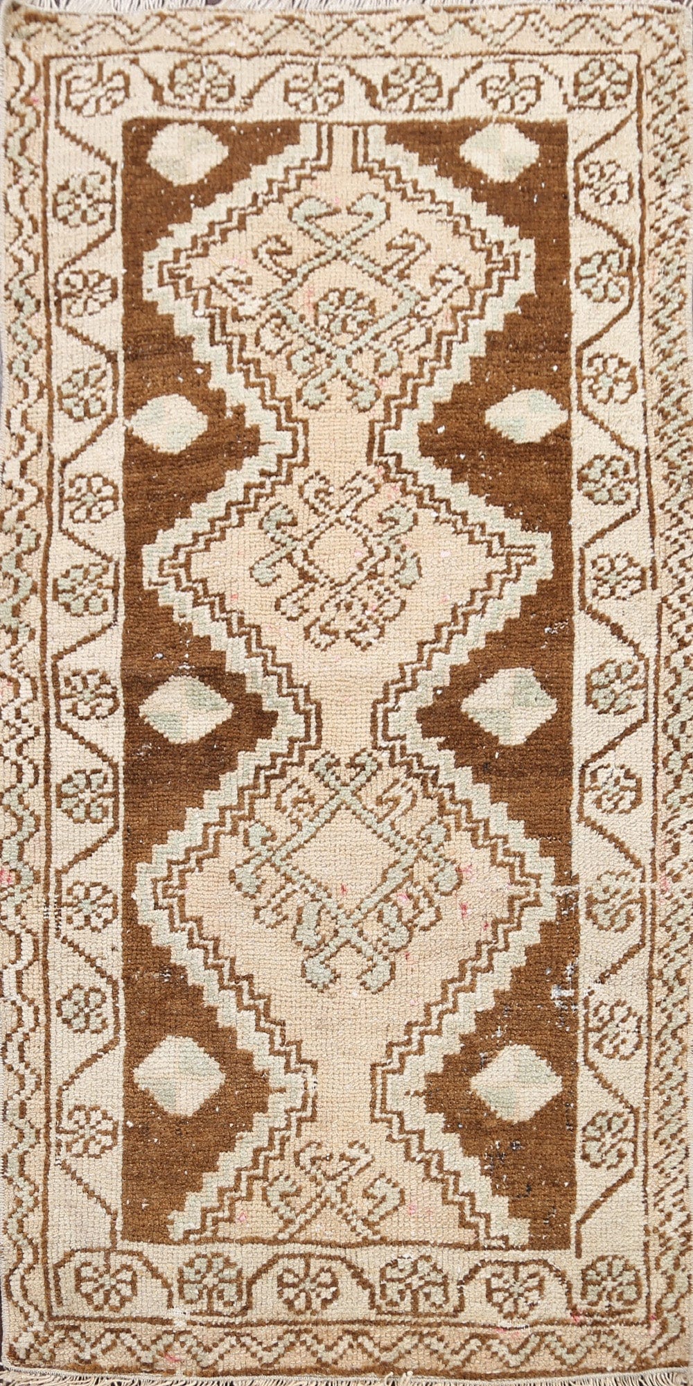 Geometric Oushak Oriental Area Rug 2x3