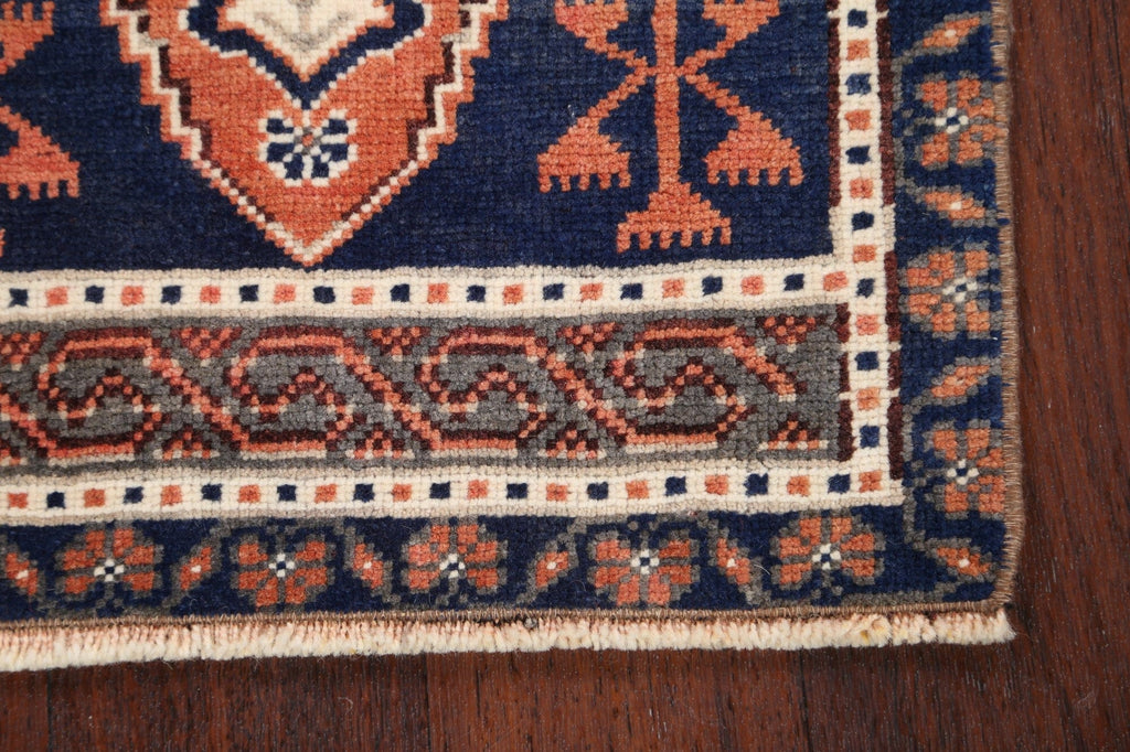 Set of 2 Geometric Oushak Oriental Area Rugs 1x3