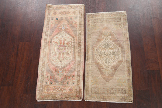 Set of 2 Vegetable Dye Oushak Oriental Area Rugs 2x4