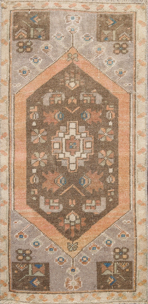 Geometric Oushak Oriental Area Rug 1x3