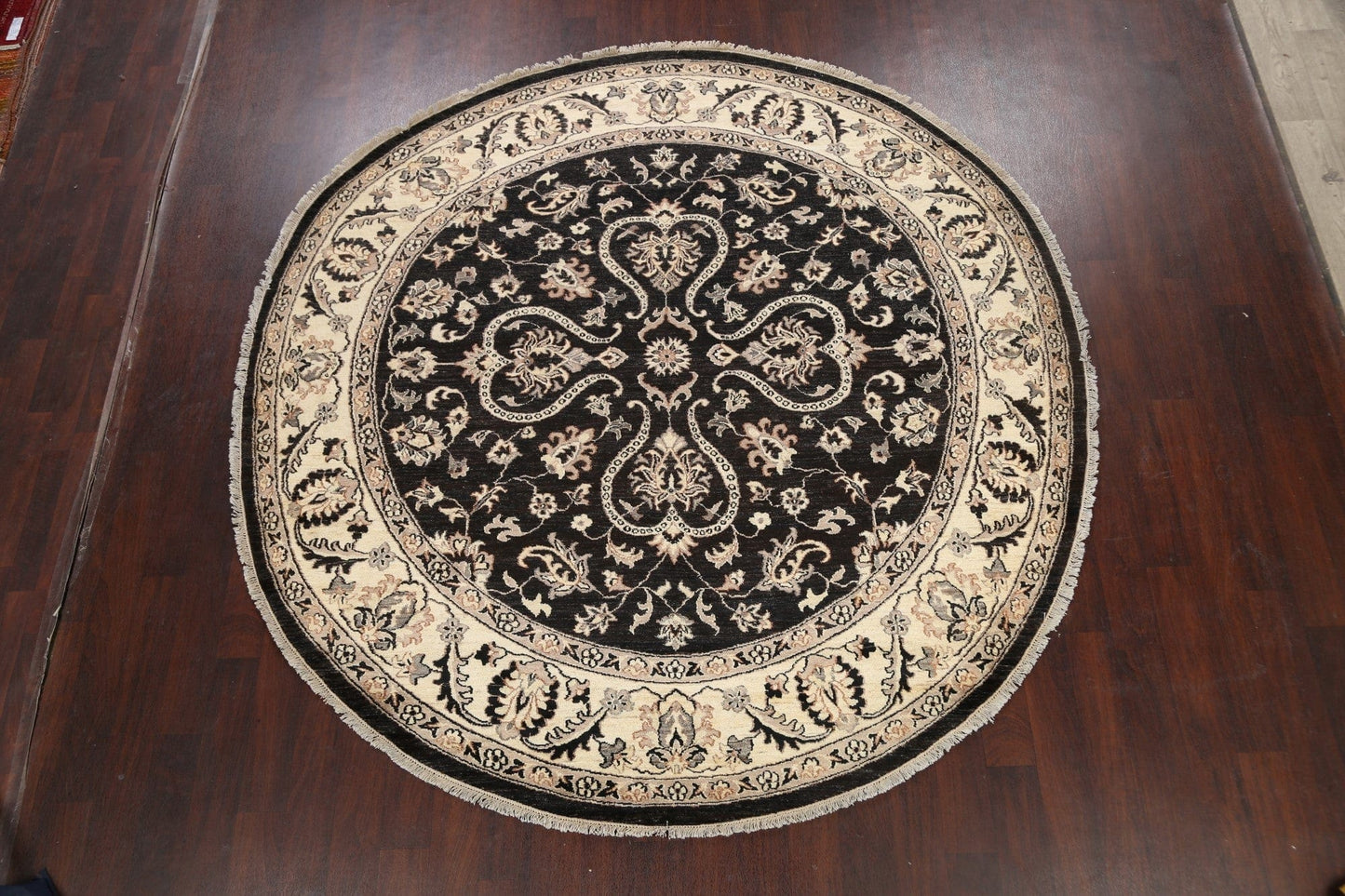 100% Vegetable Dye Round Oushak Chobi Oriental Area Rug 8x8