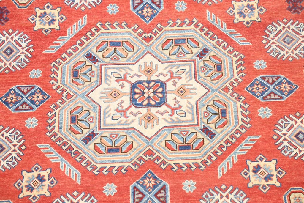 100% Vegetable Dye Round Super Kazak Oriental Area Rug 8x8