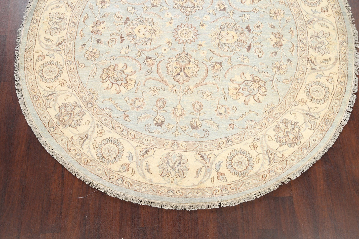 Floral Oushak Chobi Oriental Area Rug 8x8 Round