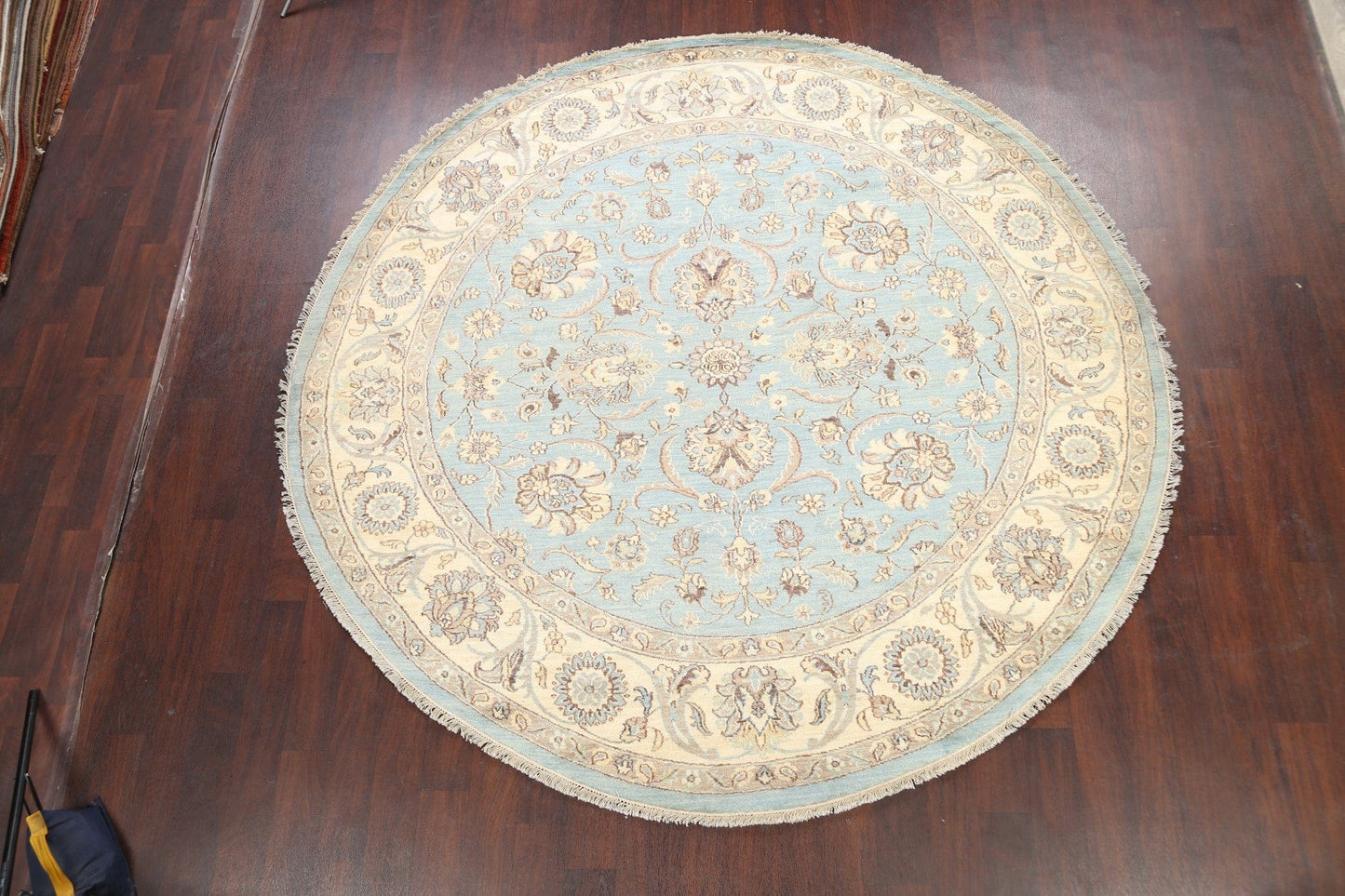 Floral Oushak Chobi Oriental Area Rug 8x8 Round