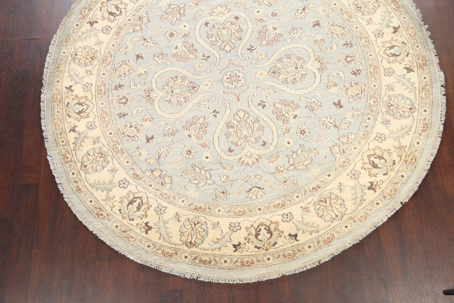 Floral Oushak Chobi Oriental Area Rug 8x8 Round