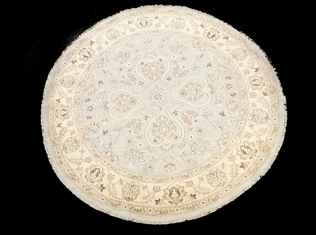 Floral Oushak Chobi Oriental Area Rug 8x8 Round