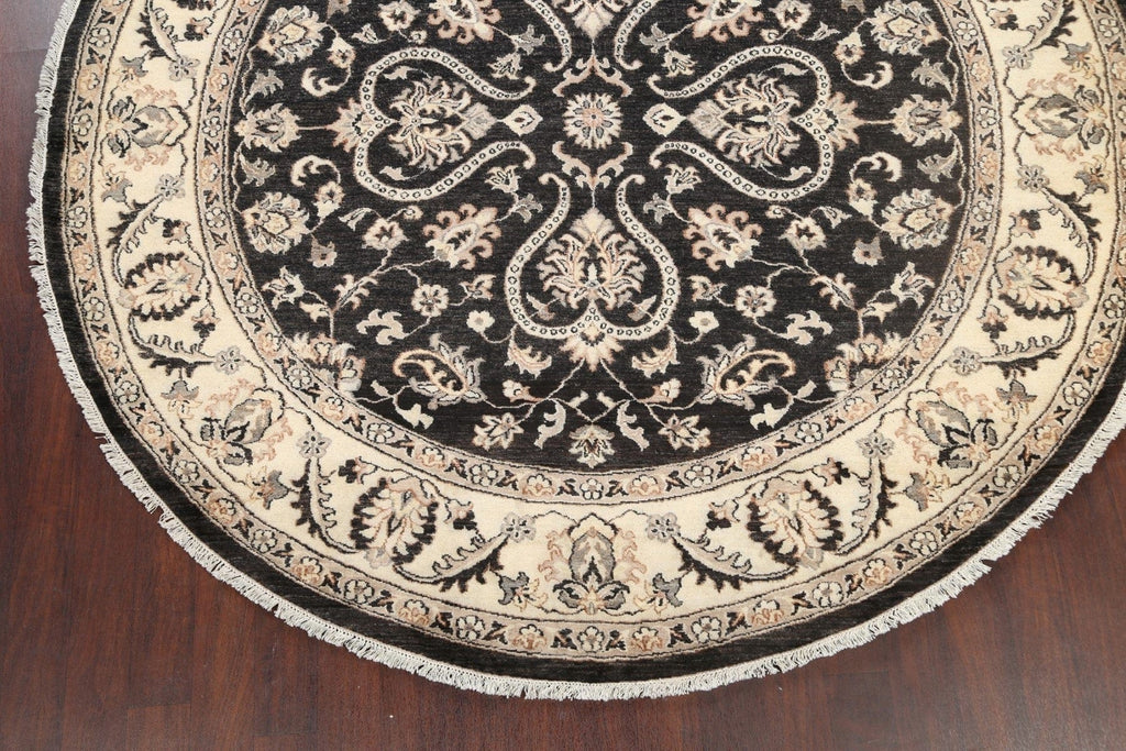 Floral Oushak Chobi Oriental Area Rug 8x8 Round