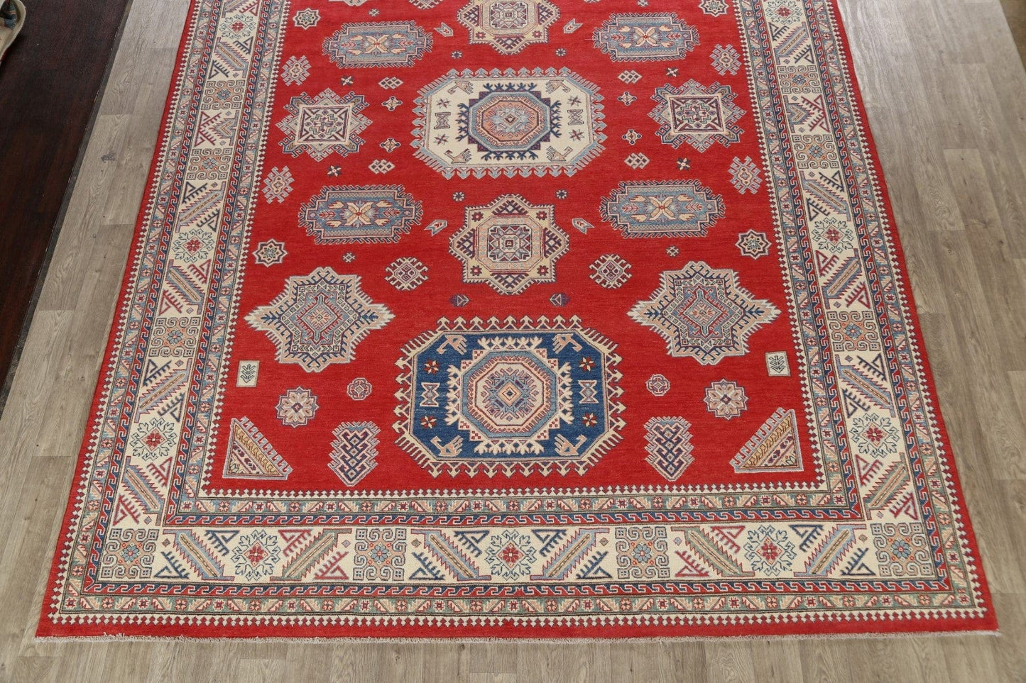 100% Vegetable Dye Super Kazak Oriental Area Rug 10x14