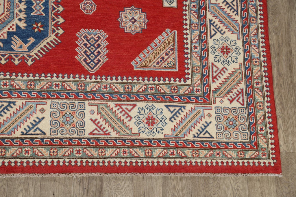 100% Vegetable Dye Super Kazak Oriental Area Rug 10x14