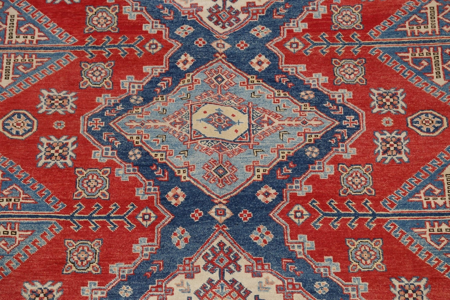 100% Vegetable Dye Super Kazak Oriental Area Rug 8x10