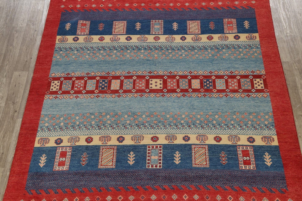 100% Vegetable Dye Super Kazak Oriental Area Rug 8x10