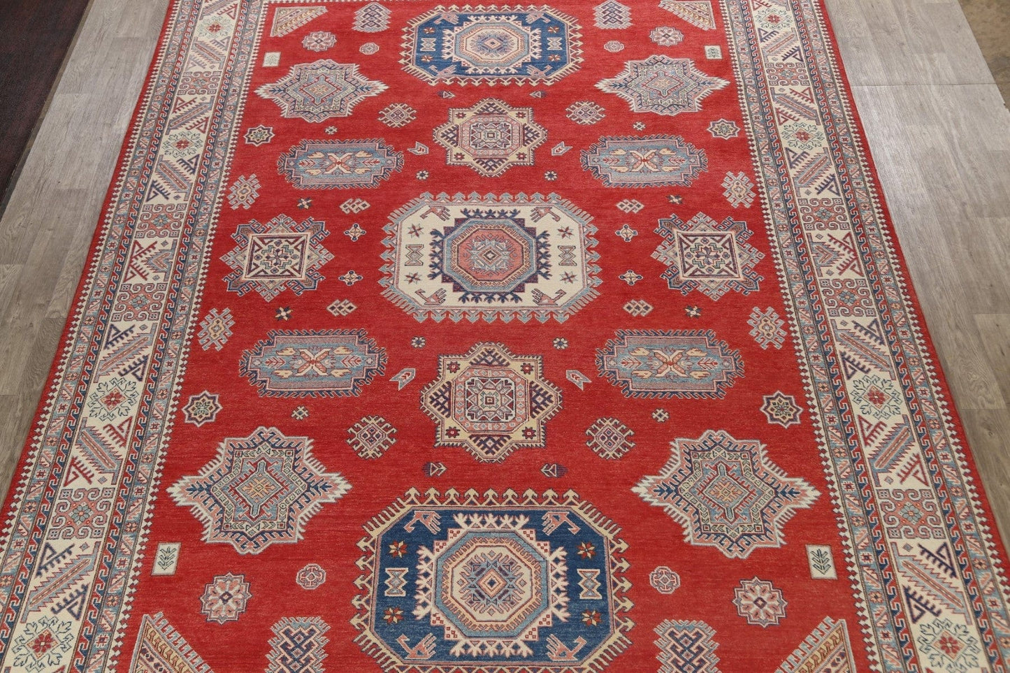 100% Vegetable Dye Super Kazak Oriental Area Rug 10x14