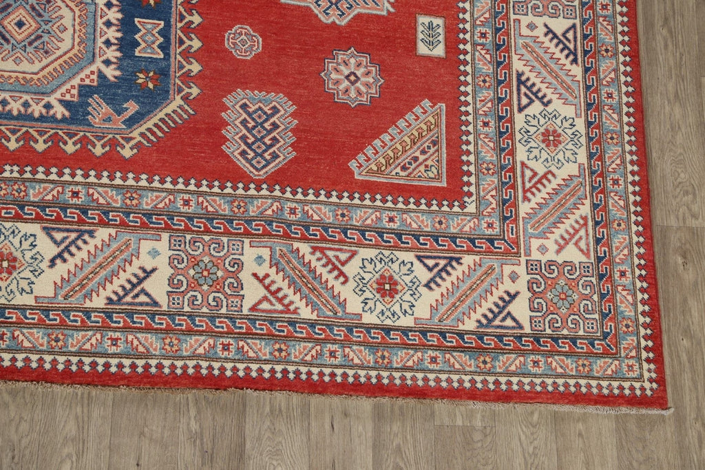 100% Vegetable Dye Super Kazak Oriental Area Rug 10x14