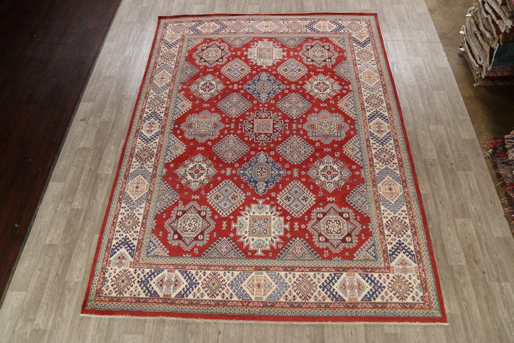 100% Vegetable Dye Super Kazak Oriental Area Rug 9x12