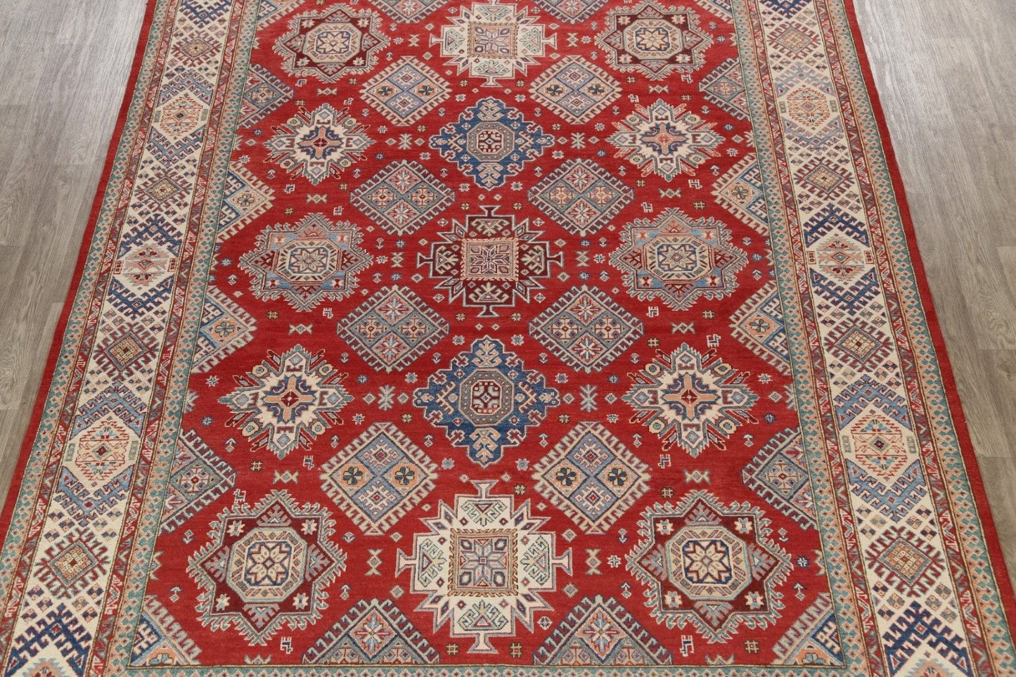 100% Vegetable Dye Super Kazak Oriental Area Rug 9x12