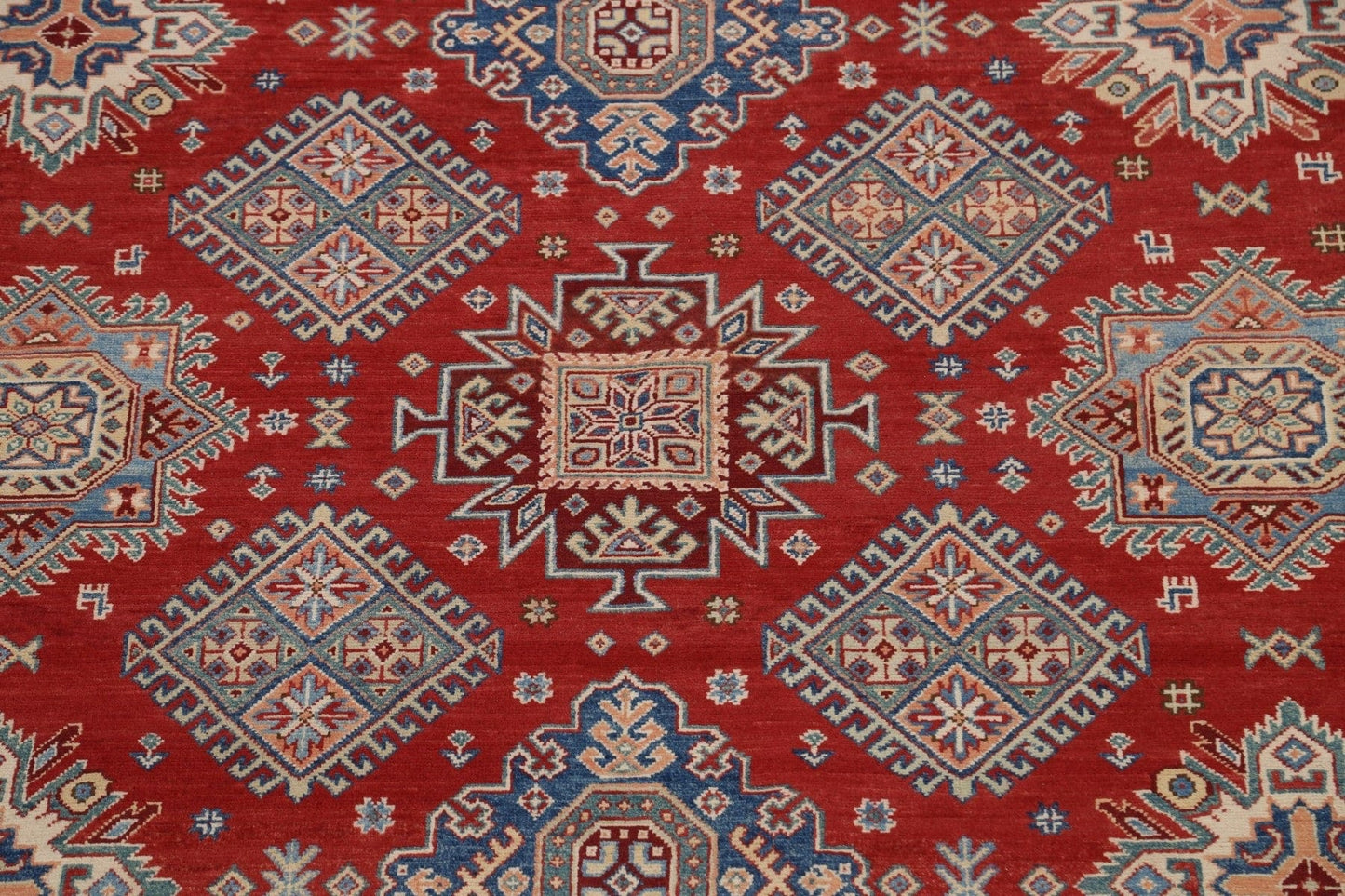 100% Vegetable Dye Super Kazak Oriental Area Rug 9x12