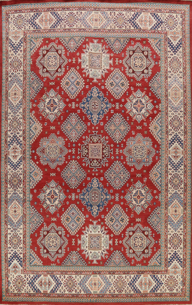 100% Vegetable Dye Super Kazak Oriental Area Rug 9x12