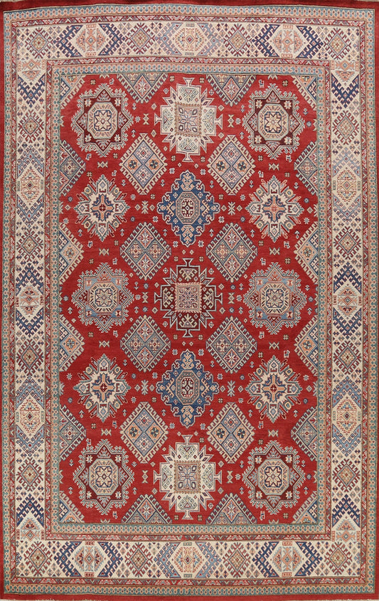 100% Vegetable Dye Super Kazak Oriental Area Rug 9x12