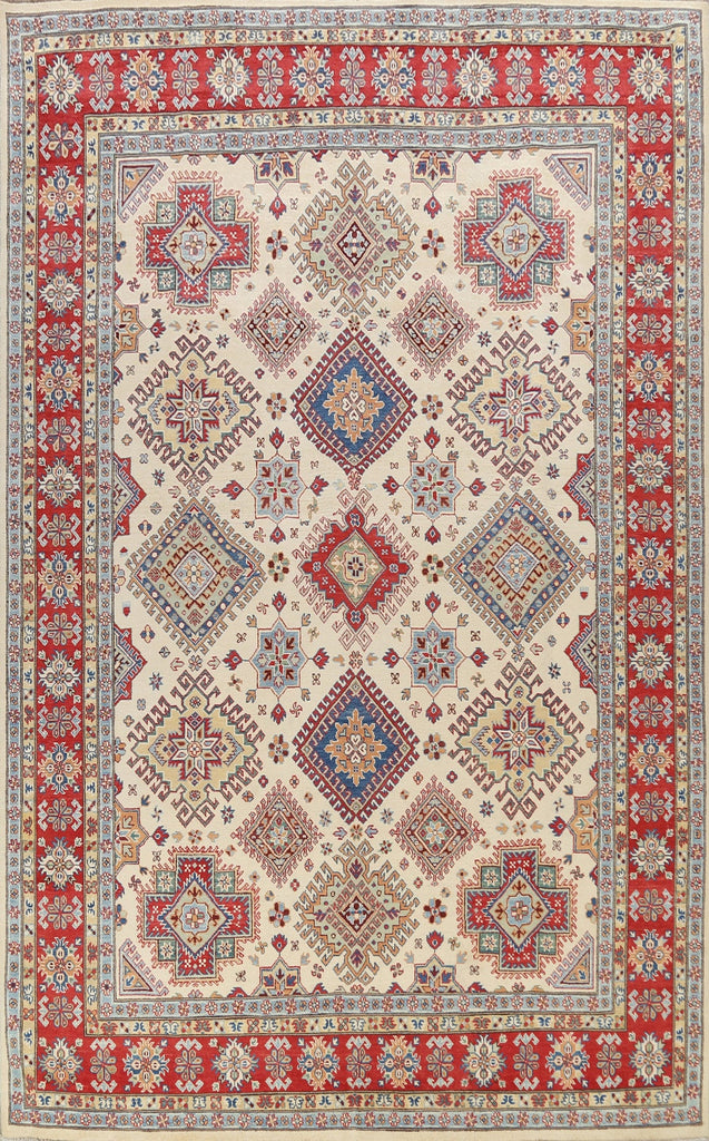 100% Vegetable Dye Super Kazak Oriental Area Rug 9x12