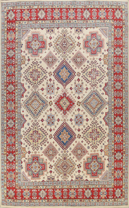 100% Vegetable Dye Super Kazak Oriental Area Rug 9x12