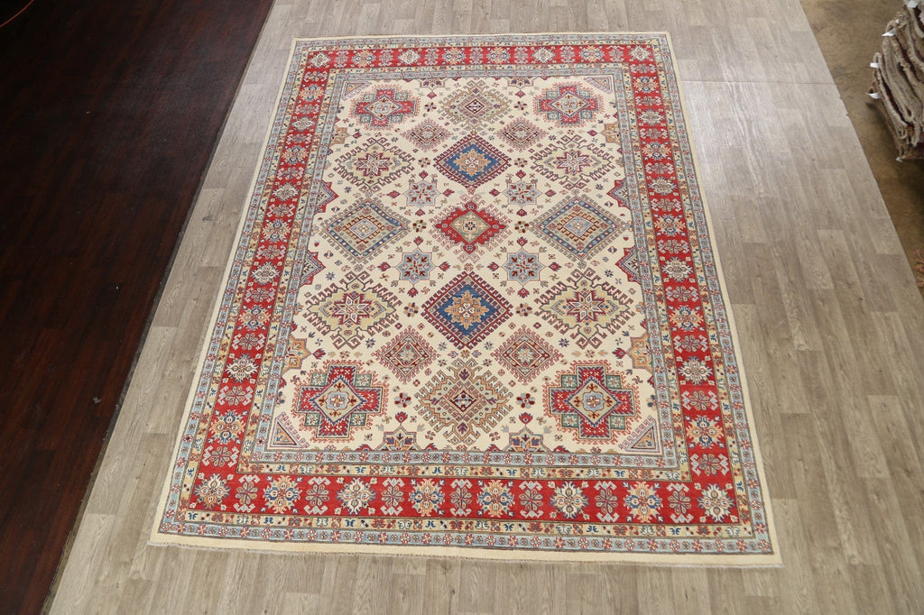 100% Vegetable Dye Super Kazak Oriental Area Rug 9x12