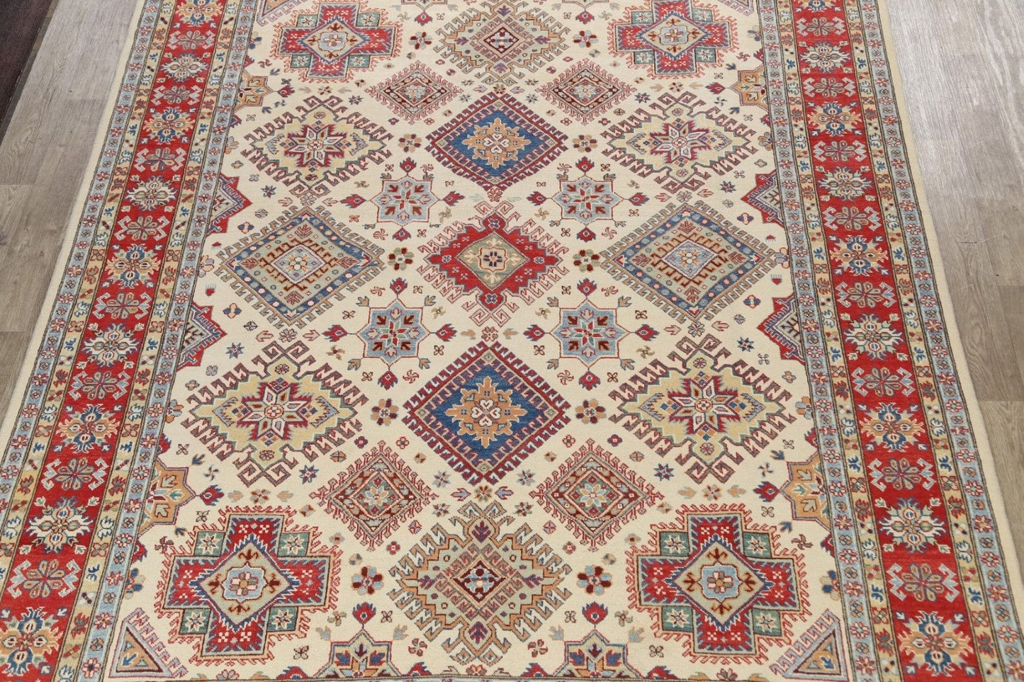 100% Vegetable Dye Super Kazak Oriental Area Rug 9x12